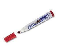 BIC Marqueur pour tableau blanc Velleda 1751 Pointe biseautée 2-5 mm Effaçable Rouge