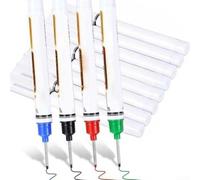 Marqueur en plastique à séchage rapide étanche | Pointe ultra fine de 13 x 1 mm, marquage des trous profonds, précis dans les fentes, pour bois et métal