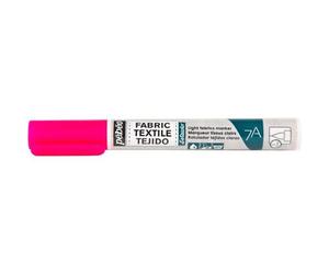Marqueur - Feutre - Textile Clair - Rose Fluo - Setacolor - Pébéo - Pointe Pinceau - 1 Mm