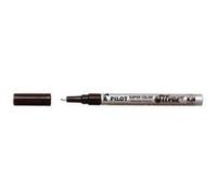 Marqueur pilot feutre permanent encre métallique pointe finenon biseautée polyacétate 4mm argent