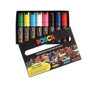 Marqueur Gouache Posca Pl Biseautee Assorti - Boite De 8