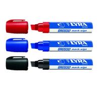 Marqueur "grosso" noir pointe large 4 - 12 mm - Lyra