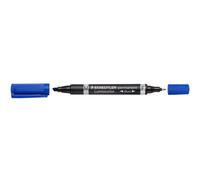 Marqueur - Indélébile - Permanent - Bleu - Double - Staedtler - Lumocolor 348b