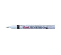 Marqueur laque PENTEL - PAINT MARKER MFP10 - Pointe aiguille de 0,6 mm - Blanc - Indélébile - Opaque