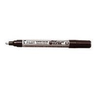 Pilot Pen Marqueur permanent Super Color moyen 2 mm indélébile argent
