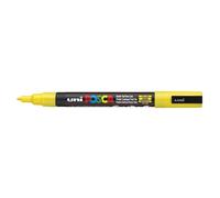 Mitsubishi Pencil Marqueur Posca PC3M - pointe fine 0,9 à 1,3 mm - jaune