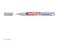 edding 753 marqueur peinture brillante calligraphie - argent - 1 marqueur peinture - pointe calligraphique 1-2,5 mm - pour verre, pierre, plastique, papier - imperméable, très opaque - lettrage, bujos