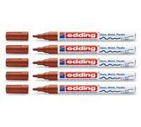 Marqueur peinture Edding 751 brillant, marron, Taille M