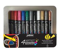 Arts Graphiques Pebeo Boite Metal 4artist Marker 12 Marqueurs 4mm Boite Metal 12 Marqueurs 4mm BOITE METAL 12 MARQUEURS 4MM G