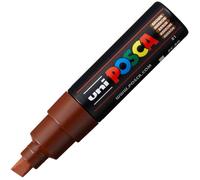 Marqueur peinture - POSCA - Pointe Large Biseautée - Marron - 8 mm