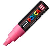 Posca Marqueur peinture PC-8K Gouache encre inodore Pointe large biseautée 8 mm Rose