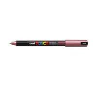 Posca Marqueur PC-1MR Pointe calibrée extra-fine 0,7 mm Rouge Métal