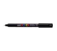Marqueur peinture - UNIBALL - PC1MR 0,7 mm - Pointe calibrée extra-fine - Noir - Acrylique couvrante