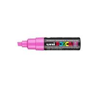 Marqueur Peinture - Uniball - Posca Pc8k 8mm - Pointe Large Biseautée - Rose - Indélébile - Opaque