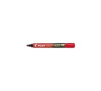Pilot Marqueur permanent SCA 400 Pointe biseau large Lot de 5 Rouge