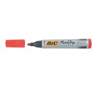 Marqueur permanent Bic 2000 pointe ogive 1,7 mm - rouge
