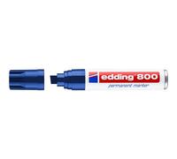 edding - marqueur permanent 800, pointe biseautée, bleu Bleu G