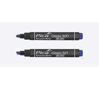 Pica Marker Marqueur Classic 520/41 – permanent Dry-Safe, pointe ronde 1-4 mm, bleu