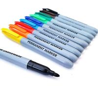 Marqueur permanent, coffret de 6, stylos pointe fine, différentes couleurs
