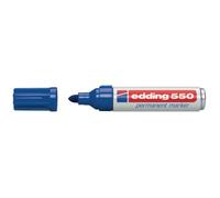 Marqueur permanent Edding 000927-003 bleu pointe ronde multi-materiaux