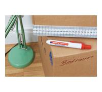 Marqueur permanent Edding 11 rétractable pointe ogive 1,5 à 3 mm - bleu