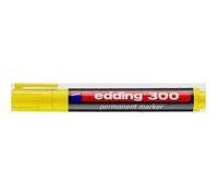 edding Marqueur permanent 300 – Jaune – Pointe ronde 1,5-3 mm – 1 stylo