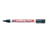 edding Marqueur permanent 400 - noir - pointe ronde 1 mm - sèche vite, résiste à l'eau - 1 stylo