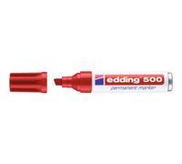 Marqueur permanent Edding 500 - pointe biseautée - rouge EDDING