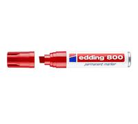 Marqueur permanent Edding 800 Chisel Rouge Extra-large 4 mm Aluminium