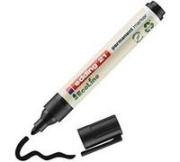 edding Marqueur permanent 21 EcoLine – noir, pointe ronde 1,5–3 mm, sèche vite, résistant à l'eau