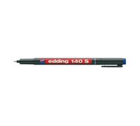 Marqueur permanent - EDDING - Pointe fine 0,3 mm - Noir - Indélébile - Résistant à l'eau - Pour verre et plastique