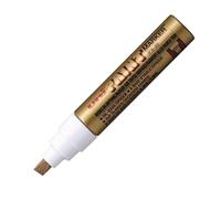 Uni-Ball - Marqueur à Peinture Paint PX-30 à biseautée, doré | Pointe en biseau de 4 à 8,5 mm pour les grandes surfaces, résistante à l'eau et à la lumière