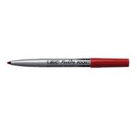 Marqueur permanent Bic de poche 1445 pointe ogive 1,1 mm - rouge