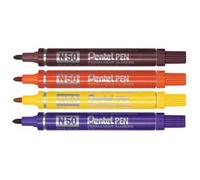 Pentel Marqueurs permanents N50 pointe ogive 2 mm Lot de 3 Marron