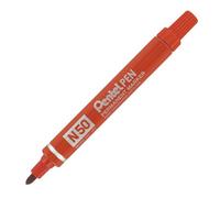 Marqueur permanent Pentel N50 pointe ogive 4,3 mm - rouge