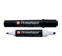 Marqueur permanent Permapaque, double pointe, jaune