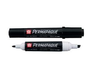 Marqueur permanent Permapaque, double pointe, orange