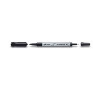 Pilot Pen - Marqueur permanent Twin - Double pointe fine et moyenne - Noir