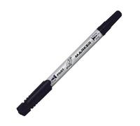 Marqueur permanent Pilot Twin double pointe fine et moyenne noir