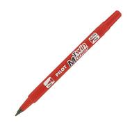 Marqueur permanent Pilot Twin Marker pointe 0,5 ou 0,7 mm - rouge