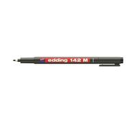 Marqueur permanent pour verre et plastique - EDDING - edding 142 - Noir - Pointe 1 mm - Opaque - Indélébile - Verre