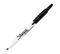 Marqueur permanent rétractable Sharpie pointe conique fine noir