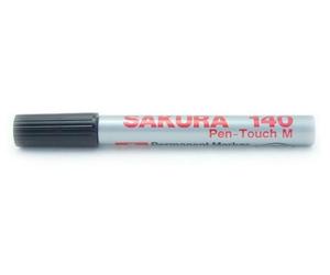 Marqueur permanent Sakura, couleur noire, modèle 140, boîte de 12