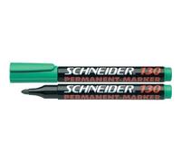 Marqueur Permanent - Schneider - 130 - Indélébile - Vert - Pointe Ronde