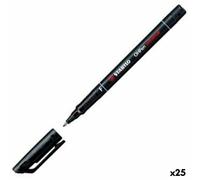 Marqueur permanent Stabilo OHPEN UNIVERSAL Noir 0,7 mm 10 Pièces (25 Unités)