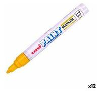 Uni-Ball Marqueur peinture PX-20 Pointe ogive moyenne 2,8 mm indélébile Jaune Lot de 12