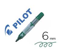 Marqueur pilot v-board master recycle effacable a sec et rechargeable pointe biseautee large 6 mm coloris vert
