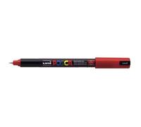 Marqueur pointe calibrée extra-fine - POSCA - PC1MR - 0,7 mm - Rouge - Lot de 6