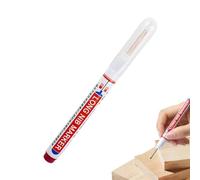 Marqueur Pointe Longue Stylo marqueur séchage rapide pour trous profonds | Pointe à tracer longue Pour Charpentier Menuiserie Meuble Travail Du Bois Construction Industriel Machiniste Stylo Rouge