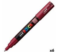 Marqueur POSCA PC-1M Rouge Bordeaux (6 Unités) Rouge G